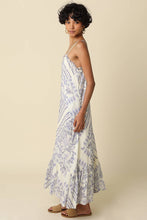 Load image into Gallery viewer, Magie Ruffle Trim Print Sleeveless Maxi Dress
