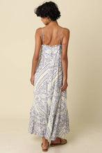 Load image into Gallery viewer, Magie Ruffle Trim Print Sleeveless Maxi Dress

