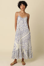 Load image into Gallery viewer, Magie Ruffle Trim Print Sleeveless Maxi Dress
