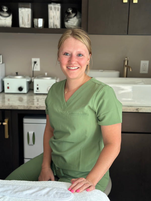 Headshot of Kiana P., Head Esthetician at Young & Bloom Skin in Saratoga Springs, smiling and ready to welcome clients for customized skincare services.