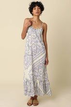 Load image into Gallery viewer, Magie Ruffle Trim Print Sleeveless Maxi Dress
