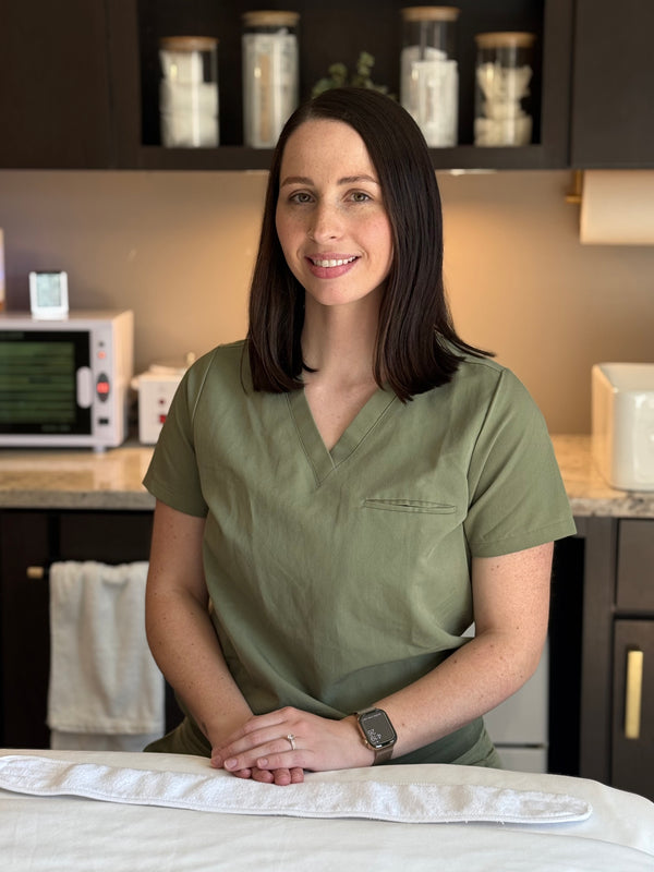 Headshot of Katie A., Licensed Esthetician and Waxing Specialist at Young & Bloom Skin in Saratoga Springs.